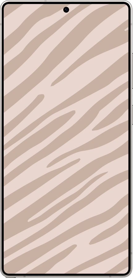 Силиконовый чехол Зебра беж для Samsung Galaxy S25 Ultra - 4875u-3805 изображение 