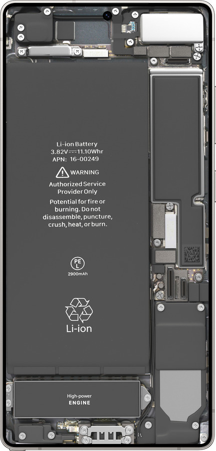 Силиконовый чехол Детали смартфона для Samsung Galaxy S25 Ultra - 5487u-3805 изображение 