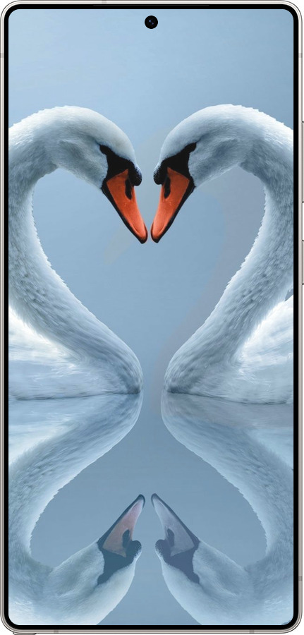 Силиконовый чехол Лебеди для Samsung Galaxy S25 Ultra - 6007u-3805 изображение 