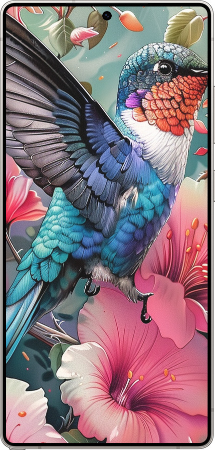 Силиконовый чехол Сказочная колибри для Samsung Galaxy S25 Ultra - 6051u-3805 изображение 