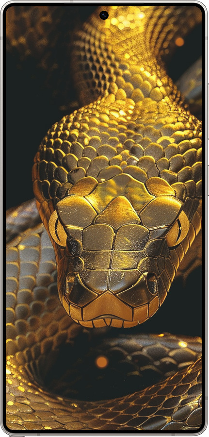 Силиконовый чехол Golden snake для Samsung Galaxy S25 Ultra - 6072u-3805 изображение 