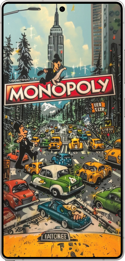 Силіконовий чехол Міський драйв Monopoly для Samsung Galaxy S25 Ultra - 6088u-3805 изображение 