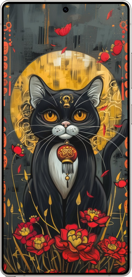 Силиконовый чехол China Cat для Samsung Galaxy S25 Ultra - 6134u-3805 изображение 