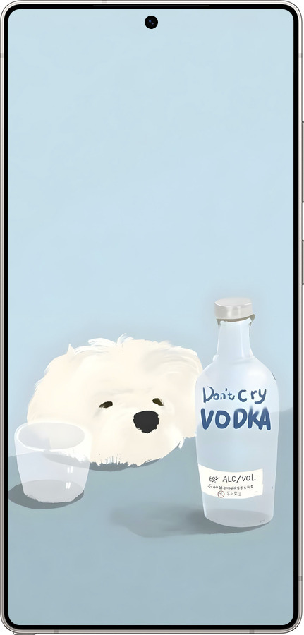 Силіконовий чехол Пес водка для Samsung Galaxy S25 Ultra - 6368u-3805 изображение 
