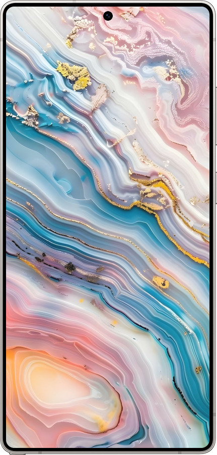 Силиконовый чехол Мрамор красивый для Samsung Galaxy S25 Ultra - 6376u-3805 изображение 