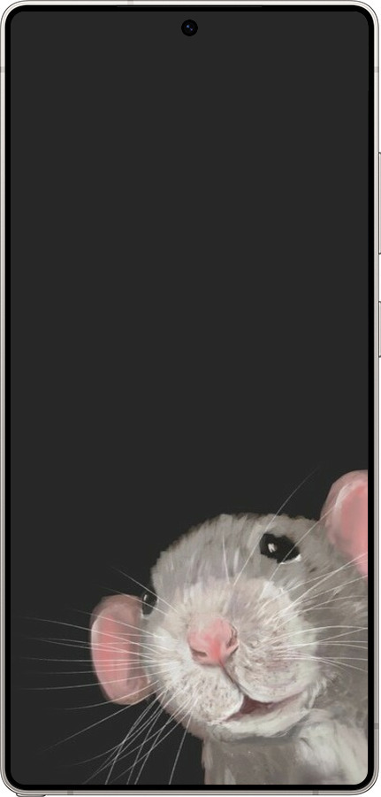 Силиконовый чехол The Peeking Rat для Samsung Galaxy S25 Ultra - 6442u-3805 изображение 
