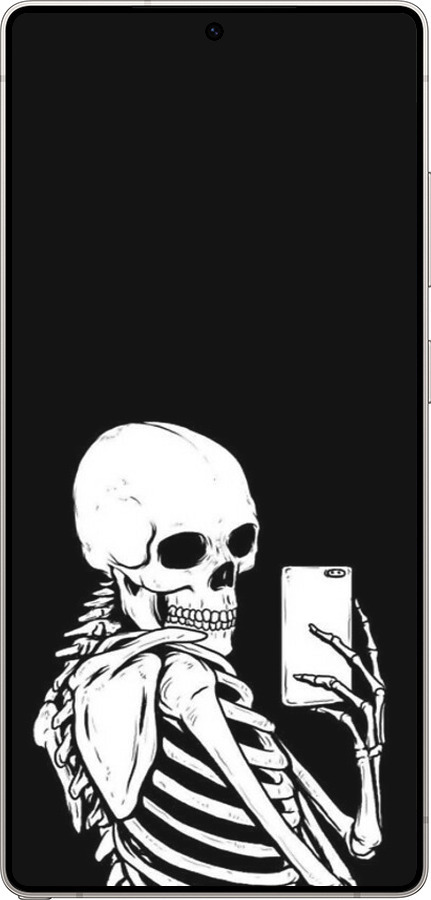 Силиконовый чехол Скелет делает Selfie для Samsung Galaxy S25 Ultra - 6535u-3805 изображение 