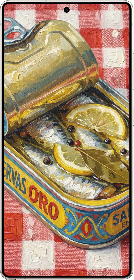 Силиконовый чехол Vintage Sardine Tin Phone для Samsung Galaxy S25 Ultra - 6772u-3805 изображение 