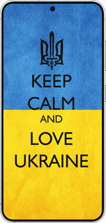 Силиконовый чехол Keep calm and love Ukraine v2 для Samsung Galaxy S25 - 1114u-3804 изображение 