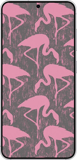 Силіконовий чехол Vintage-Flamingos для Samsung Galaxy S25 - 4171u-3804 изображение 