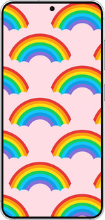 Силиконовый чехол Rainbows для Samsung Galaxy S25 - 4478u-3804 изображение 