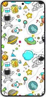 Силиконовый чехол Космос для Samsung Galaxy S25 - 4735u-3804 изображение 