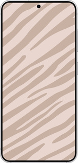 Силиконовый чехол Зебра беж для Samsung Galaxy S25 - 4875u-3804 изображение 
