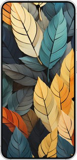 Силіконовий чехол Кольорове листя для Samsung Galaxy S25 - 5644u-3804 изображение 