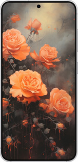 Силиконовый чехол Оранжевые розы для Samsung Galaxy S25 - 5944u-3804 изображение 