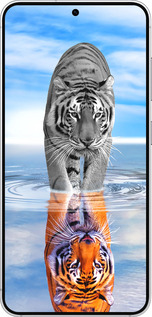 Силиконовый чехол Тигр для Samsung Galaxy S25 - 6016u-3804 изображение 