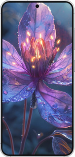 Силиконовый чехол Магический цветок для Samsung Galaxy S25 - 6038u-3804 изображение 