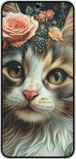 Силіконовий чехол Cats and flowers для Samsung Galaxy S25 - 6069u-3804 изображение 
