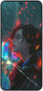 Силиконовый чехол Ночные огни для Samsung Galaxy S25 - 6096u-3804 изображение 