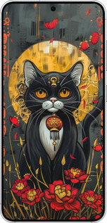 Силиконовый чехол China Cat для Samsung Galaxy S25 - 6134u-3804 изображение 