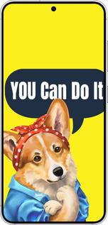 Силіконовий чехол чехол с корги You Can Do It для Samsung Galaxy S25 - 6184u-3804 изображение 