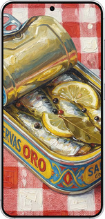 Силиконовый чехол Vintage Sardine Tin Phone для Samsung Galaxy S25 - 6772u-3804 изображение 