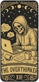 Силиконовый чехол The Overthinker для Samsung Galaxy S25 - 6774u-3804 изображение 