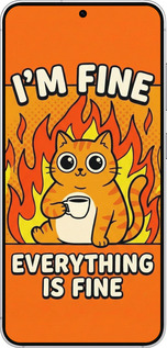 Силіконовий чехол Funny Cat для Samsung Galaxy S25 - 6786u-3804 изображение 