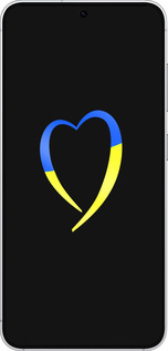 Силиконовый чехол Жёлто-голубое сердце для Samsung Galaxy S25 - 885u-3804 изображение 