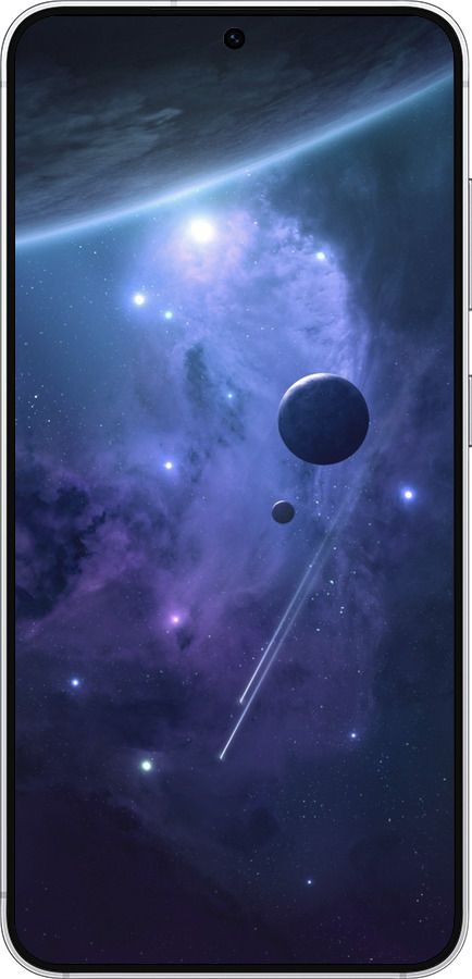 Силіконовий чехол Планети в синьому космосі для Samsung Galaxy S25 - 171u-3804 изображение 