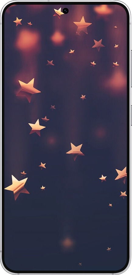 Силиконовый чехол Падающие звезды для Samsung Galaxy S25 - 3974u-3804 изображение 