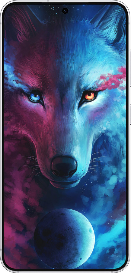 Силіконовий чехол Арт-вовк для Samsung Galaxy S25 - 3999u-3804 изображение 