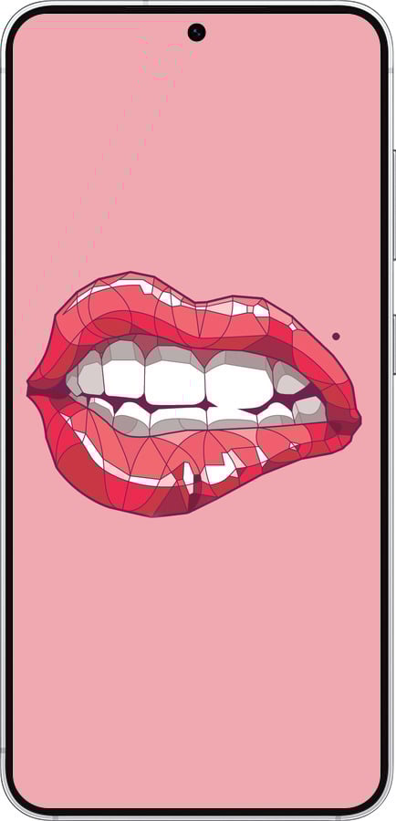Силиконовый чехол Sexy lips для Samsung Galaxy S25 - 4174u-3804 изображение 