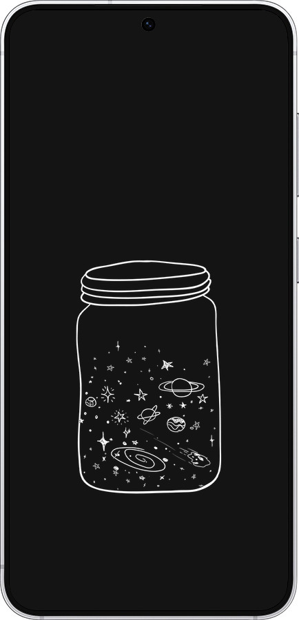 Силиконовый чехол Космос в банке для Samsung Galaxy S25 - 4297u-3804 изображение 