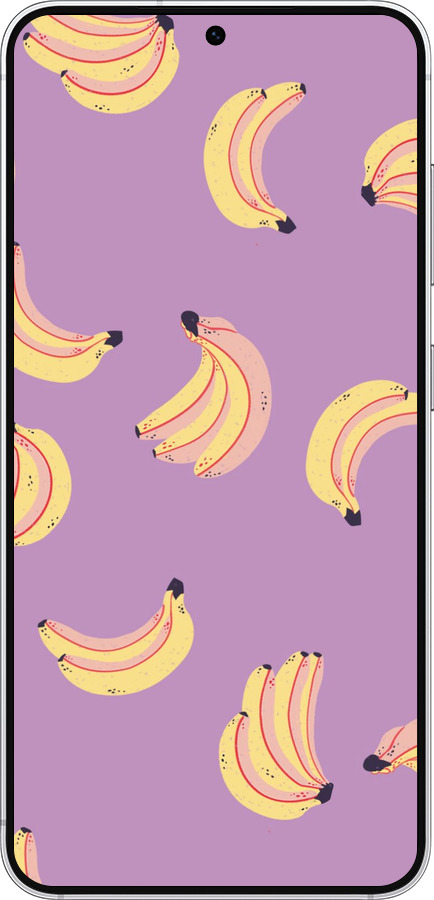 Силіконовий чехол Банани для Samsung Galaxy S25 - 4312u-3804 изображение 