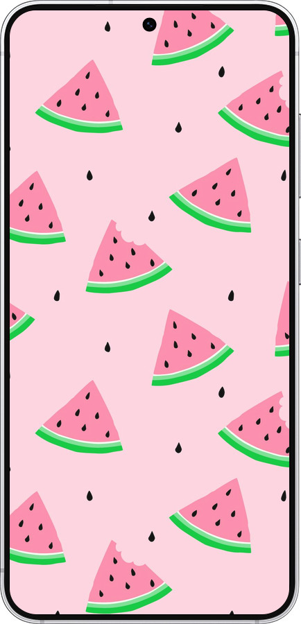 Силиконовый чехол Розовый арбуз для Samsung Galaxy S25 - 4314u-3804 изображение 