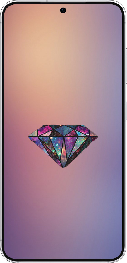 Силіконовий чехол Діамант для Samsung Galaxy S25 - 4352u-3804 изображение 