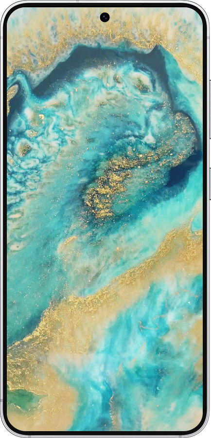 Силиконовый чехол Green marble для Samsung Galaxy S25 - 4365u-3804 изображение 