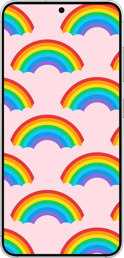 Силиконовый чехол Rainbows для Samsung Galaxy S25 - 4478u-3804 изображение 