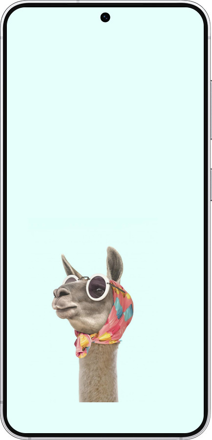 Силиконовый чехол Модная лама для Samsung Galaxy S25 - 4479u-3804 изображение 