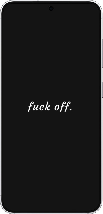 Силіконовий чехол Fuck off для Samsung Galaxy S25 - 4731u-3804 изображение 