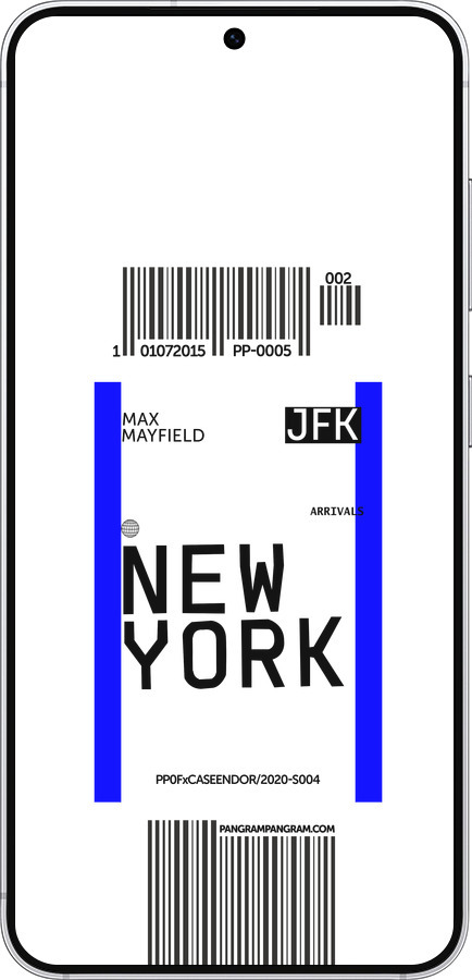 Силиконовый чехол New York для Samsung Galaxy S25 - 4861u-3804 изображение 