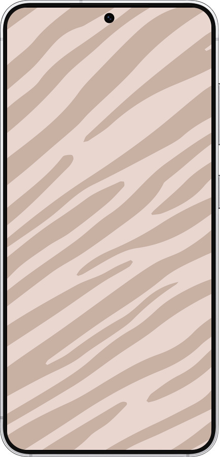 Силиконовый чехол Зебра беж для Samsung Galaxy S25 - 4875u-3804 изображение 