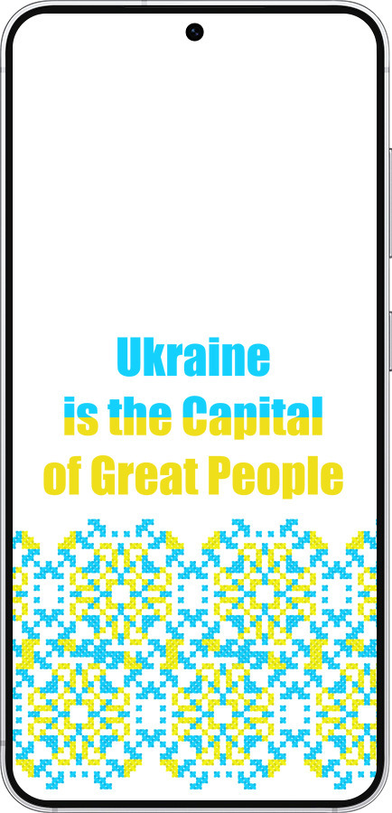 Силиконовый чехол Ukraine для Samsung Galaxy S25 - 5283u-3804 изображение 