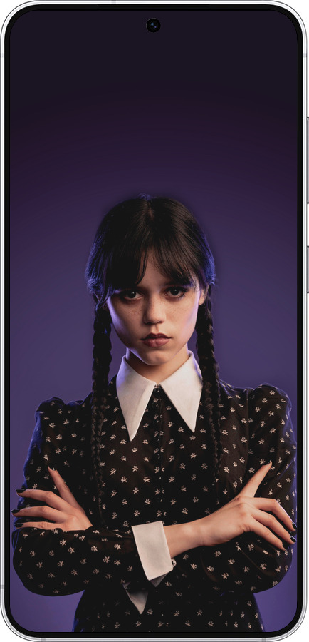 Силиконовый чехол Wednesday v3 для Samsung Galaxy S25 - 5517u-3804 изображение 