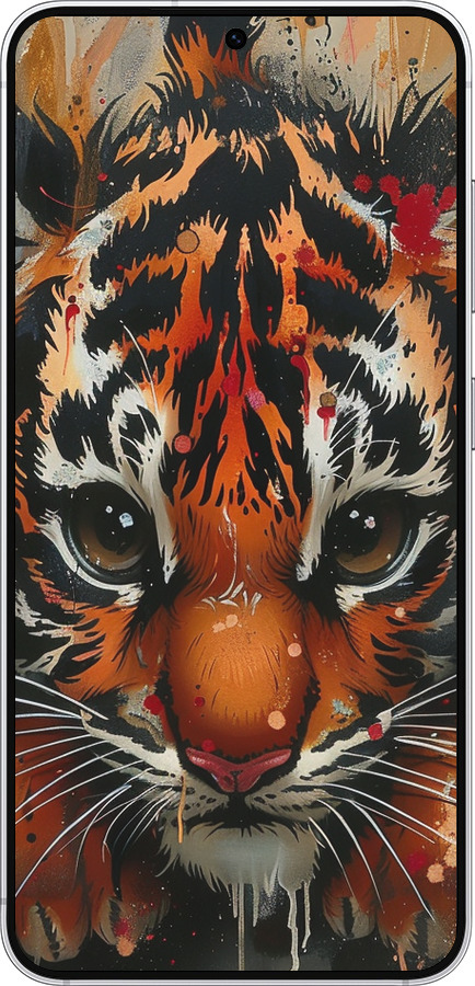 Силиконовый чехол Mini tiger для Samsung Galaxy S25 - 6052u-3804 изображение 