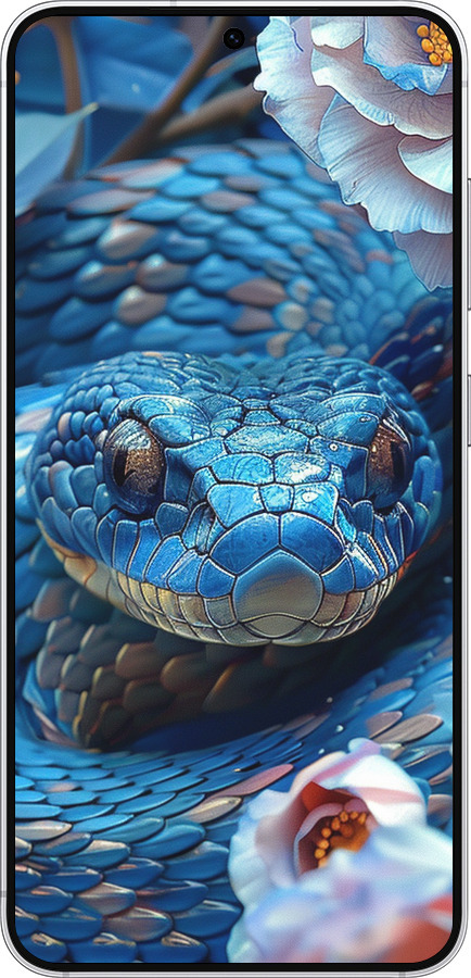 Силиконовый чехол Blue Snake для Samsung Galaxy S25 - 6079u-3804 изображение 