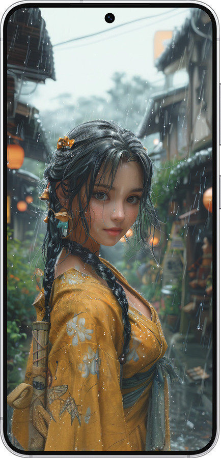 Силиконовый чехол Anime-girl для Samsung Galaxy S25 - 6133u-3804 изображение 