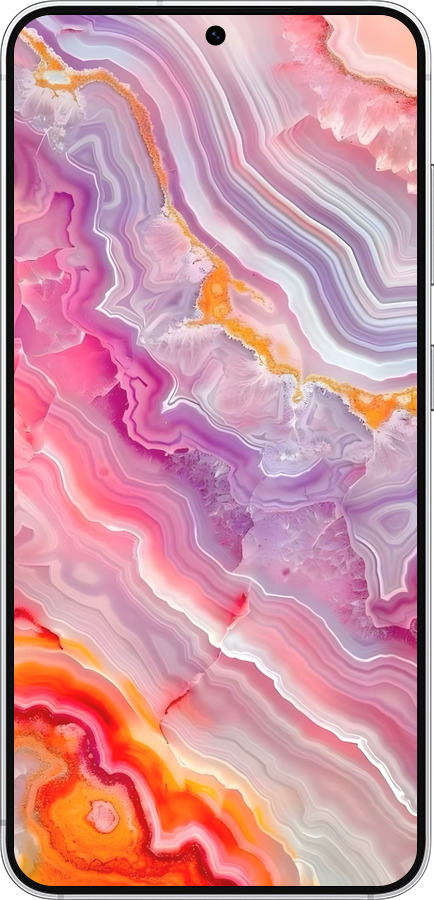 Силиконовый чехол Мрамор 2 для Samsung Galaxy S25 - 6307u-3804 изображение 