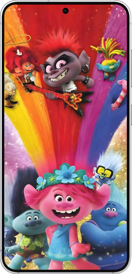 Силіконовий чехол Тролі для Samsung Galaxy S25 - 6343u-3804 изображение 
